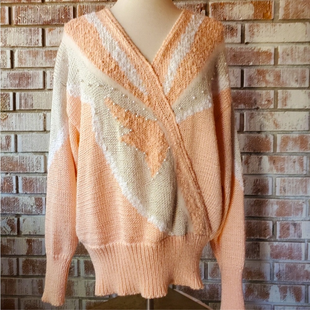 Peach sweater size large